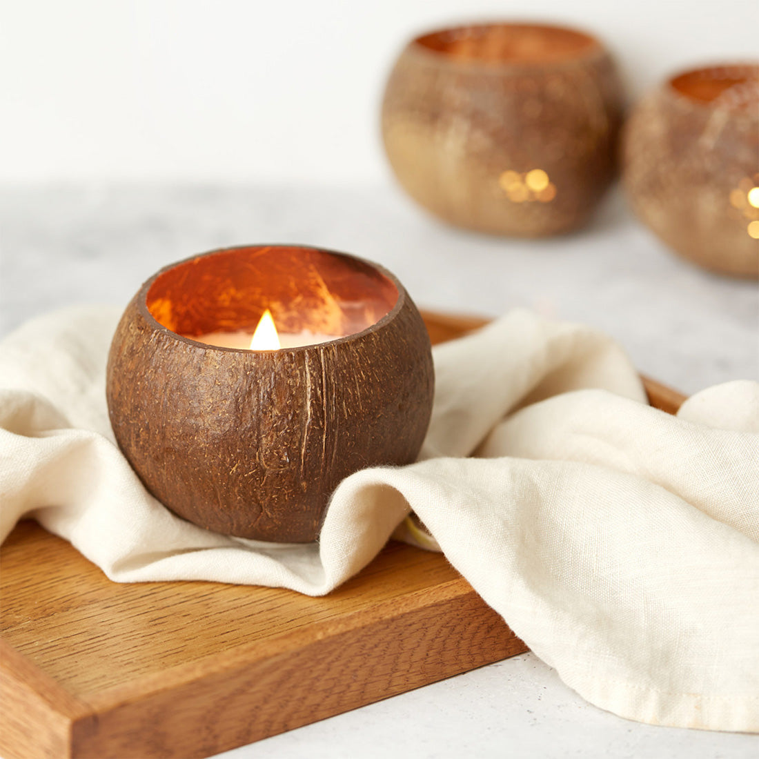 Coconut Shell Candle