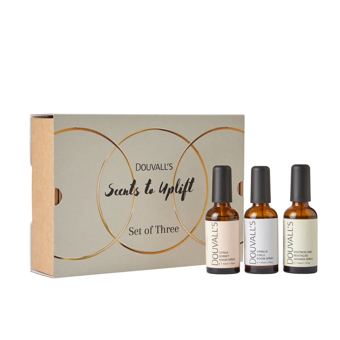 Set of three home scents to revitalise and refresh