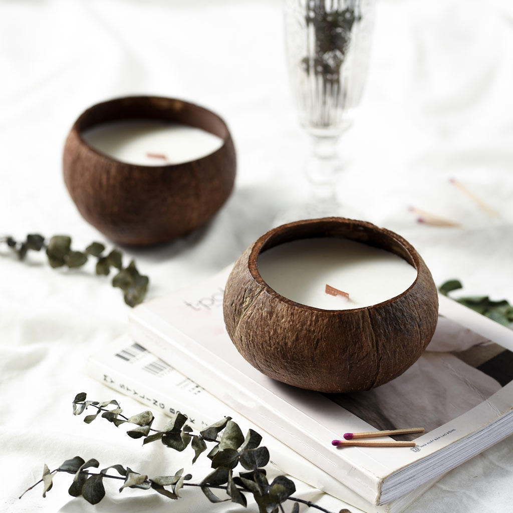 Coconut Shell Candle
