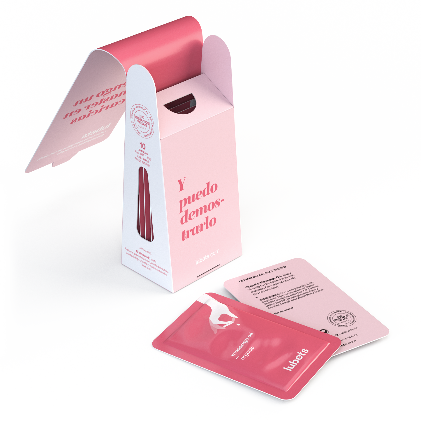 Organic and vegan massage oil