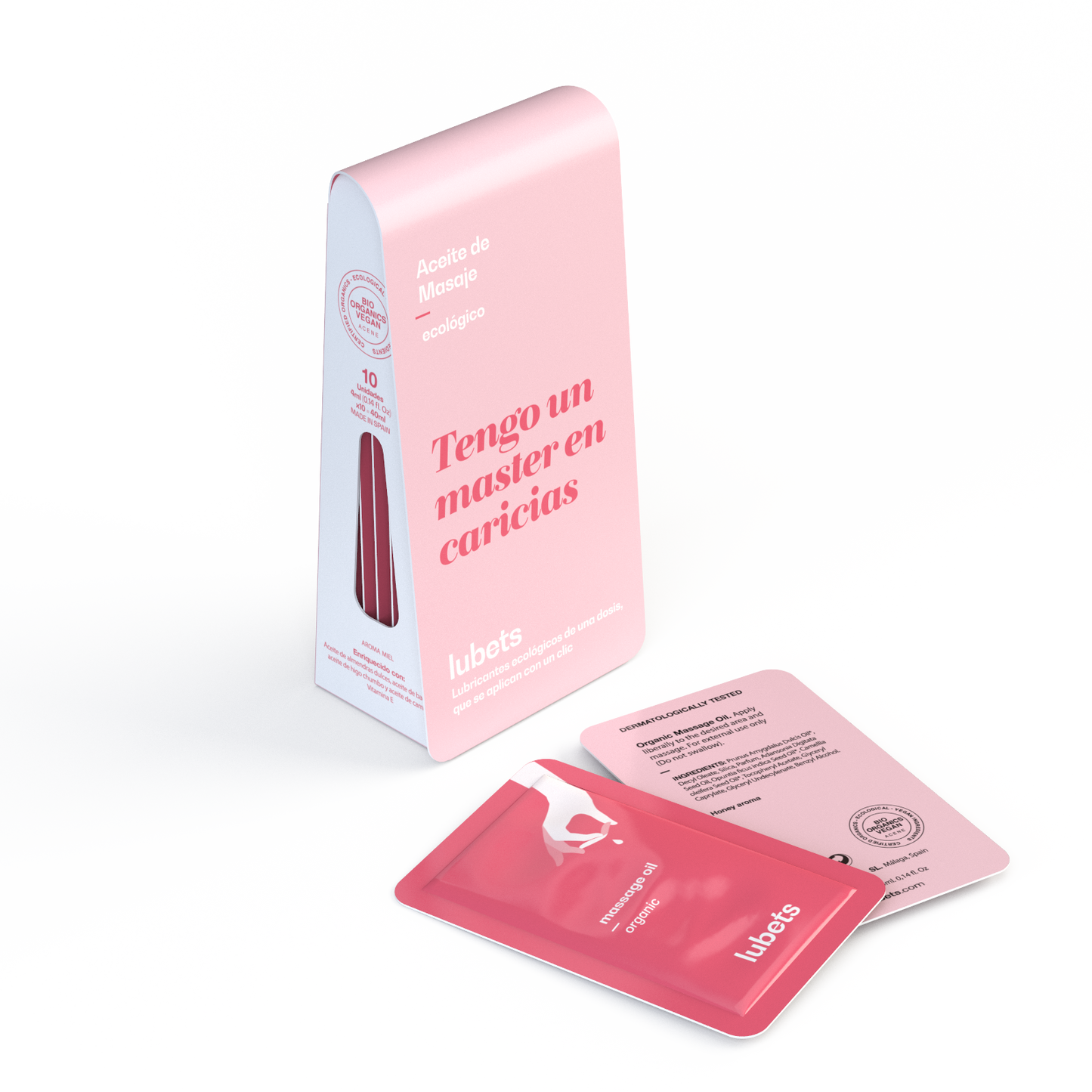 Organic and vegan massage oil